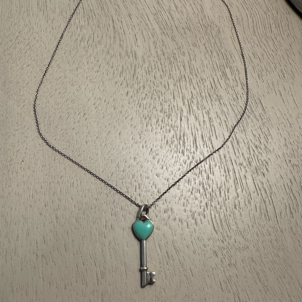 Tiffany Key Pendant on 20” Sterling Silver Chain